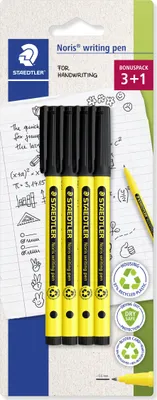 Image de Stylo fin STAEDTLER® 307-9 BK4 Noris, lot de 4, noir