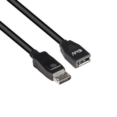 Produktbild von CLUB3D DisplayPort 1.4 Extension Cable 8K60Hz DSC 1.2 HBR3 HDR Bidirectional M/F 3m/9.84ft, 3 m, DisplayPort, DisplayPort, Stecker, Buchse, 7680 x 4320 Pixel