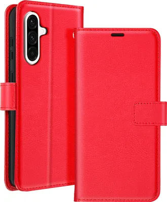 Produktbild von Mayaxess, Brieftaschenhülle für Samsung Galaxy A36 mit Handschlaufe, Rot