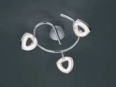 Immagine prodotto di Lampada da soffitto a LED TOURS 4W 3000K 400 lm, metallo cromato bianco, dimensioni: 13x25x25 cm, IP20, RL