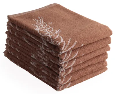 Produktbild von DoubleDry Küchentücher Baumwolle - 50x50cm - Frotteetücher - Hochwertige Küchenhandtücher - Mühle, Braun