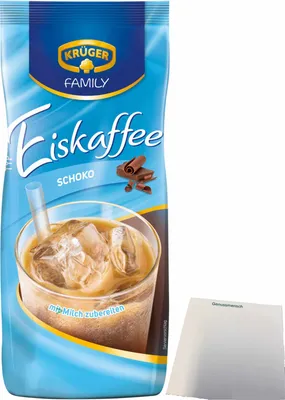 Produktbild von Krüger Family Eiskaffee Schoko (500g Beutel) + usy Block