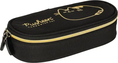 Zdjęcie produktu dla Wyściełany piórnik saszetkowy z klapką Pusheen Gold