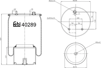 Obrázok produktu pre Vzduchové odpruženie FEBI 40289