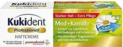 Produktbild von Kukident Haftcreme Med+Kamille Zahnreiniger 6er Pack (6 x 40 g)