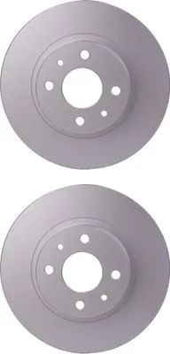 Produktbild von 2 Bremsscheiben voll Ø 59 mm 12 mm HELLA passend für u.a. FIAT TIPO
