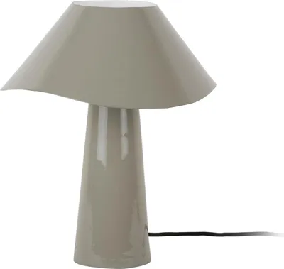 Image de Leitmotiv - Lampe de table Ameno - Gris foncé - Ø28cm Lampe de table - Lampe de chevet, salon, chambre à coucher