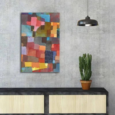 Produktbild von Wallity, FAMOUSART- CVT1415, Bunt, Leinwandbilder, 45 x 70 cm, 100% Wildleder -Leinwand