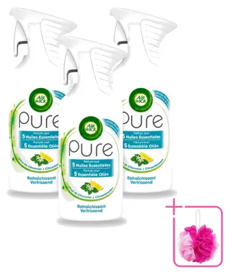 Productafbeelding van 3 x Air Wick Pure luchtverfrisser - Citroenbloesem - 250 ml - Voordeelverpakking - 3 stuks
