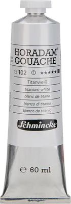 Produktbild von Schmincke 60ml HORADAM GOUACHE Titanweiss 03 12 102 011