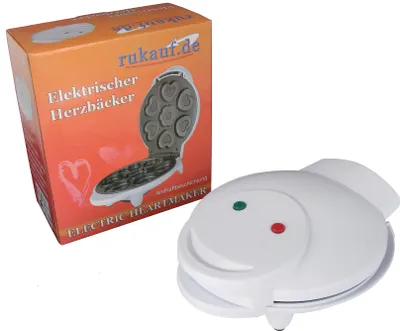 Produktbild von Elektrischer Herzbäcker Herzform-Bäcker Heartmaker Blumen Kekse 201811