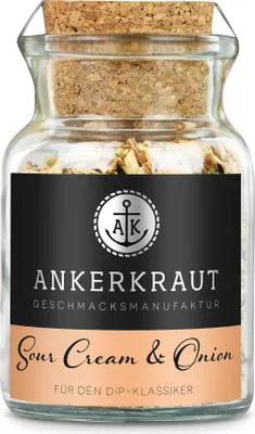 Produktbild von Sour-Cream & Onion, 90g im Korkenglas