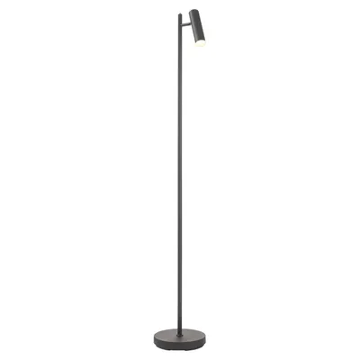 Produktbild von LED-Stehlampe - H 145 cm - 1-flammig - Schwarz - Metall - dimmbar