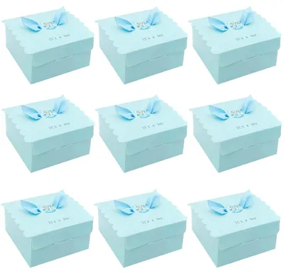Produktbild von Omgoods – 50 Stück Geschenkboxen für Taufe und Babyparty