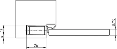 Produktbild von SIMONSWERK Schließmagnet KCM 50 ER-Effekt B.13xL.195mm DIN L/R - 5 170855 0 13001