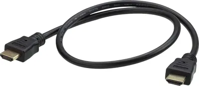 Produktbild von ATEN 0,6 m High Speed True 4K HDMI Kabel mit Ethernet, 0,6 m, HDMI Typ A (Standard), HDMI Typ A (Standard), 3D, Schwarz