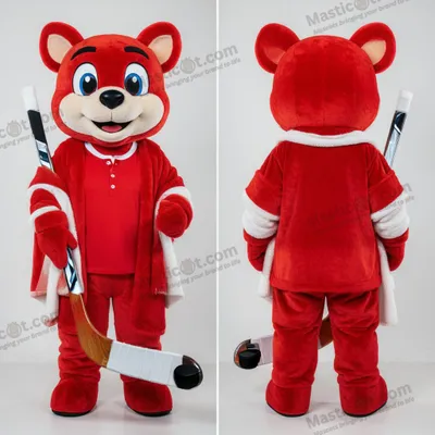 Imagen del producto de Mascota MASTICOT de Bastón de Hockey sobre Hielo Curvo Carmesí