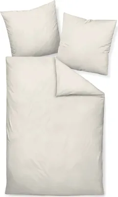 Produktbild von Traumschloss Mako-Satin Bettwäsche uni 155 x 220 cm ecru UNI, unifarben