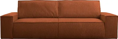 Produktbild von Schlafsofa 4-Sitzer - Cord - Terracotta - AMELIA