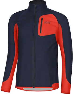 Produktbild von GORE Langarm Fahrradtrikot für den Winter - R3 PARTIAL GWS - Blau/Rot M
