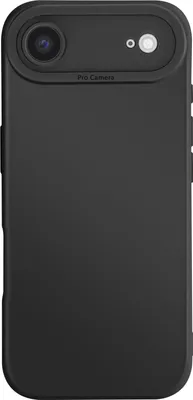 Image de Avizar, étui pour iPhone Air en silicone souple avec protection pour appareil photo, noir