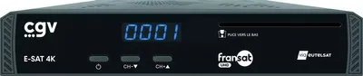Zdjęcie produktu dla CGV UHD - E-SAT 4K, Satelitarny, 4K Ultra HD, 2160p, 4:3, 16:9, Czarny, 7 W