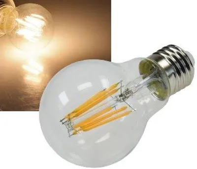 Produktbild von LED Glühlampe E27 8W Filament 230V, 8W, 1055lm, 330°, 3000k