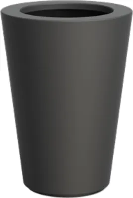 Produktbild von Adezz Conic mit Boden Pflanzgefäß Fiberglas Pflanzkübel 550x760 mm schwarz