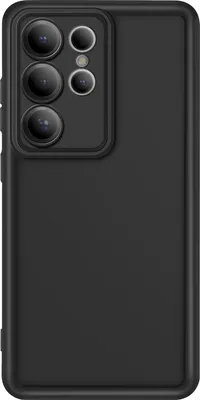 Zdjęcie produktu dla Avizar, pokrowiec na Samsung S25 Ultra Soft Touch ze wzmocnionymi krawędziami, czarny