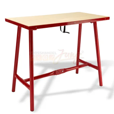 Zdjęcie produktu dla Profesjonalny składany stół roboczy L 100x50 cm, czerwony