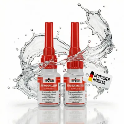 Produktbild von Top2Glue Sekundenkleber 2x 20g dünnflüssig Sparset