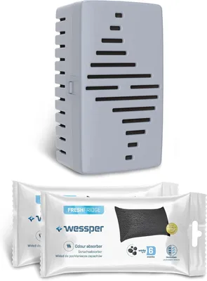 Image de Absorbeur d'odeurs pour réfrigérateur, avec cartouche remplaçable, neutralise les odeurs indésirables, à base de charbon actif, très efficace