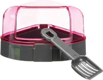 Image de Toilette d'angle avec toit 14 × 8 × 11/11 cm divers