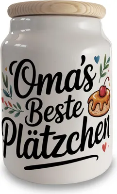 Produktbild von Oma's Beste Plätzchen Keksdose mit Herzen
