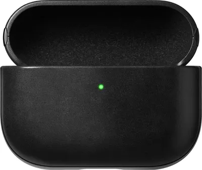Image de Nomad Modern Cuir Coque AirPods Pro 3 – Conçu spécifiquement pour les AirPods Pro (3ème génération) – Fournit un port USB-C accessible – Fabriqué avec du cuir Nomad de haute qualité - Noir