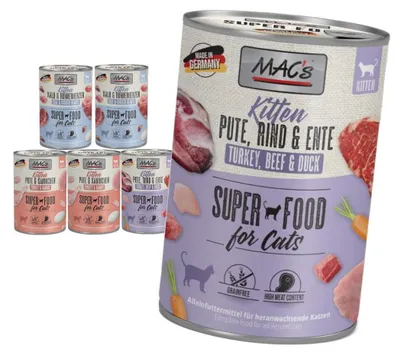 Zdjęcie produktu dla MAC's Kitten 6x400g Mokra Karma Dla Kociąt Mix Smaków