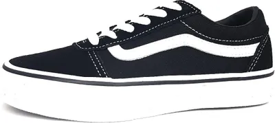 Produktbild von Vans Ward, Männlich, Kind, Modische Sneakers, Schwarz, Weiß, Einfarbig, Schnürverschluss