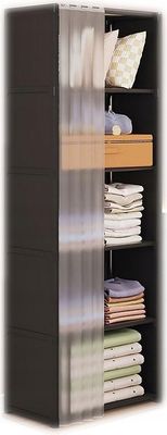 Modularer klappbarer Kleiderschrank Kleiderbügel Kleiderschrank Metall 155x28x40cm