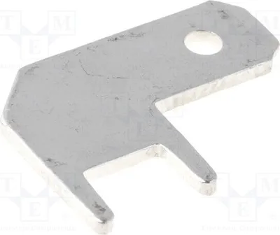 Obrázok produktu pre 10 kusov konektorov: ploché, priechodné, cínované, typ LS1537 - mosadzové pripojovacie kontakty, 4,8 mm, samica, 0,8 mm