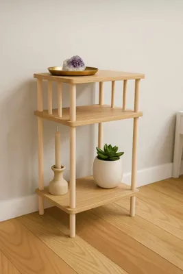 Obrázok produktu pre Skye Decor, kvalitné nočné stolíky (3 kusy) v dekóre saphírový dub, 100% melamín, rozmer 40x75x30