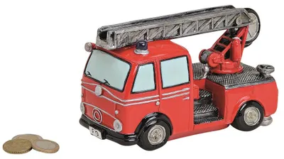 Produktbild von Spardose Feuerwehrwagen Poly B16 x T8 x H10 cm