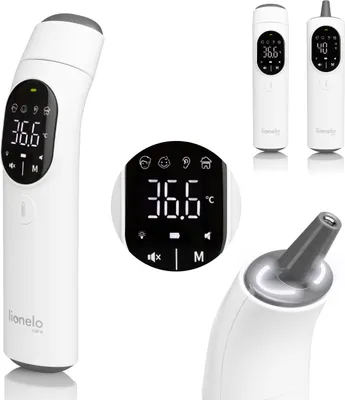 Produktbild von Lionelo FeverScan präzises berührungsloses Infrarot Thermometer, 4 Messmodi, LED