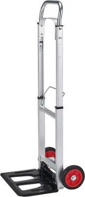 Produktbild von Famanu Handwagen Aluminium - belastbar bis 90 kg, klappbar, mit Gummirädern