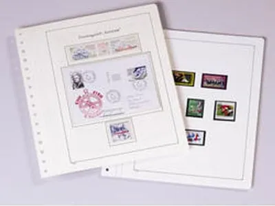 Produktbild von KABE Blankoblätter Albumpapier mit schwarzer Randlinie und Netzunterdruck, 10er Pack