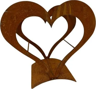 Produktbild von Holzhalter Herz 43 x 44 x 25 cm