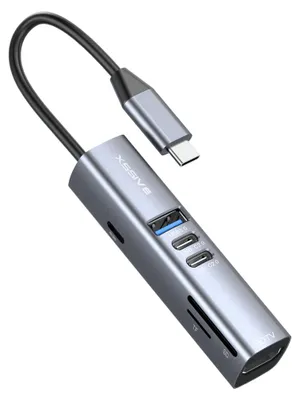 Xssive 7-in-1 USB-hub naar USB-C - foto 1