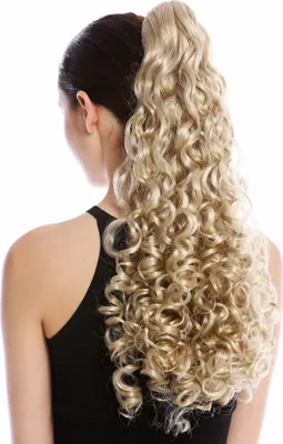 Produktbild von WIG ME UP Zopf Pferdeschwanz lockig voluminös lang Hellblond 9563B-V-22