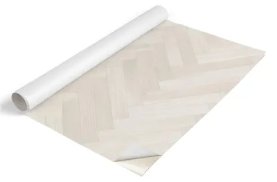 Zdjęcie produktu dla Folia meblowa Tulup – folia samoprzylepna do mebli – folia samoprzylepna 100 x 50 cm – folia meblowa do szaf – folia do mebli – folia meblowa do kuchni – wodoodporna – zmywalna – samoprzylepna – bez pęcherzyków powietrza – jasny wzór w jodełkę