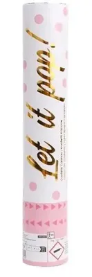 Produktbild von Konfetti-Kanone, rosa, rundes Papier, 28 cm – Amscan