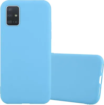 Produktbild von Cadorabo Hülle für Samsung Galaxy A72 4G / 5G Schutzhülle in Blau Handyhülle TPU Silikon Etui Case Cover